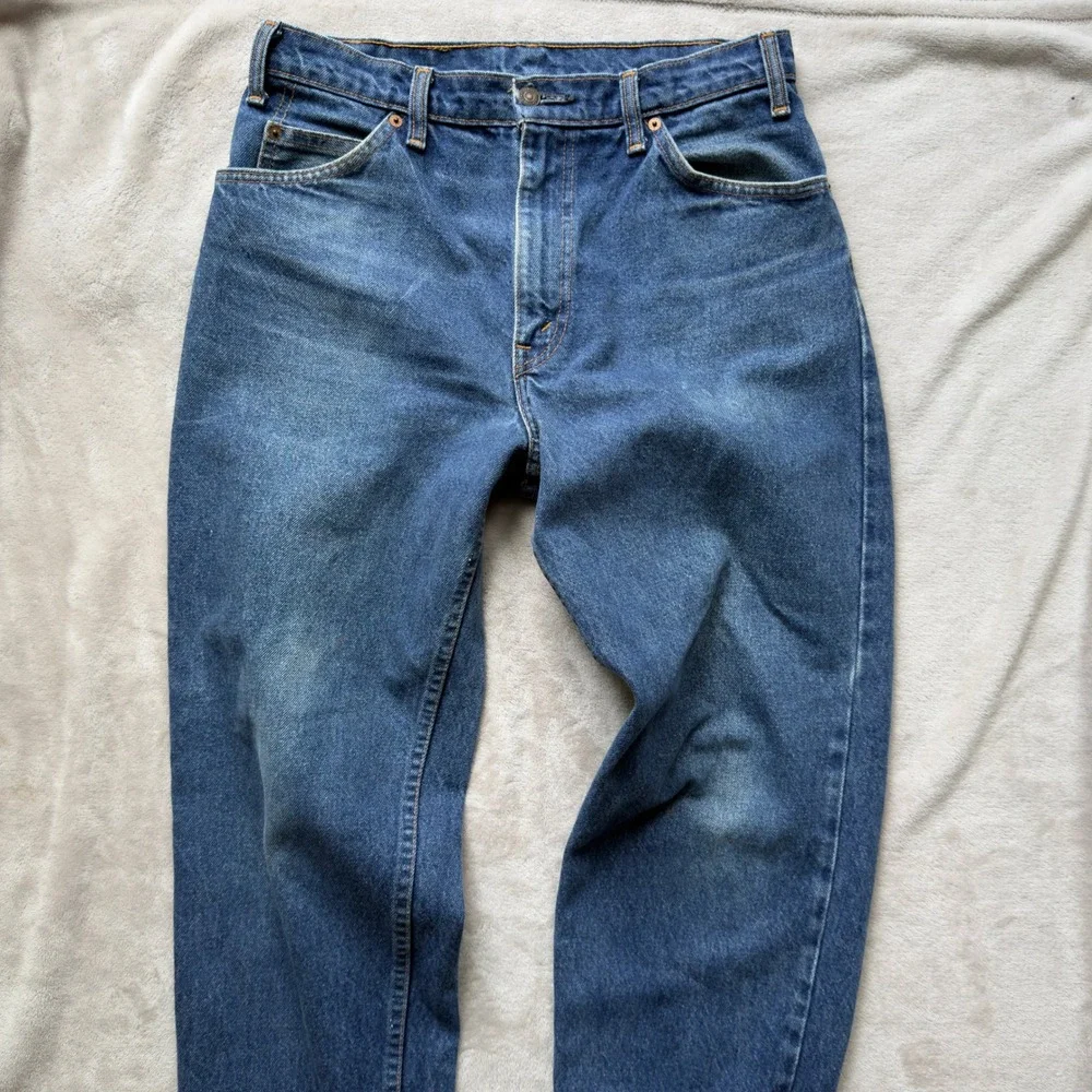 Vintage Levis 550 Orange Tab Jeans‎ Mens 33x30 Medium Wash Made in Canada 40550